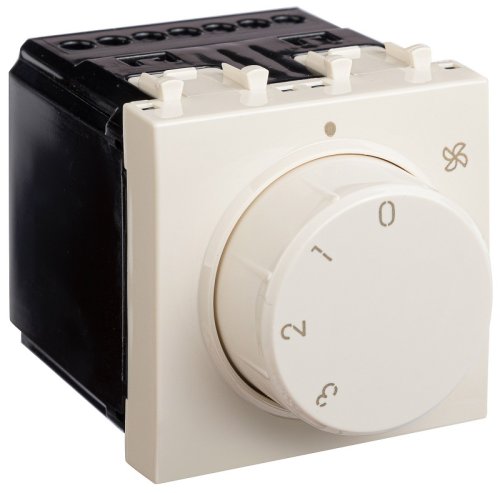 Выключатель вентилятора модульный DKC Avanti 4-поз. 2 мод. ванильная дымка фото Выключатель вентилятора модульный DKC Avanti 4-поз. 2 мод. ванильная дымка картинка